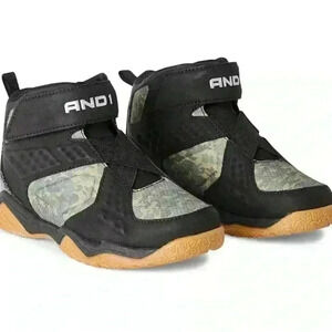 BNWT Size 4 Boys AND1 B-Side Hightop Basketball Sneakers Velcro Trendy Camo